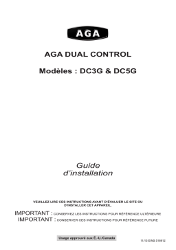 AGA DC3 & DC5 Power Flue Guide d'installation