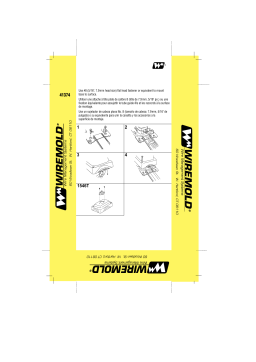 Legrand 1500 & 2600 Steel Pancake Overfloor Raceway Telephone Outlet Box -  1546T Manuel utilisateur