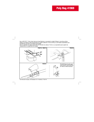 Guide d'installation | Legrand Eclipse PN03, PN05, PN10 Low-Voltage Latching Raceway Transition & Fiber Optic Fittings Manuel utilisateur | Fixfr