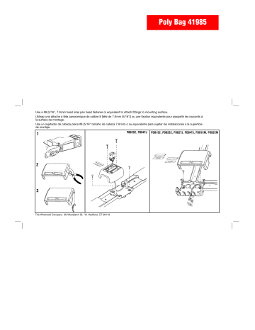 Guide d'installation | Legrand Eclipse PN03, PN05, PN10 Low-Voltage Latching Raceway Device Boxes Manuel utilisateur | Fixfr