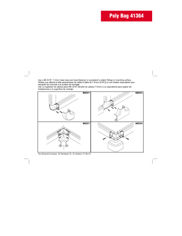 Guide d'installation | Legrand Corner Fittings - NM2011, NM2015, NM2017, NM2018 Manuel utilisateur | Fixfr