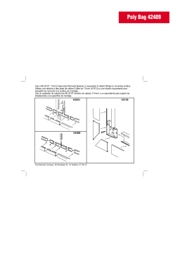 Legrand 2000 Series Small Raceway Fittings - V/G2015, V2411M, V/G2089 Manuel utilisateur