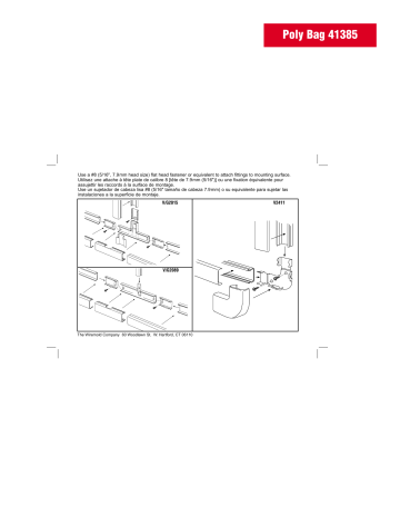 2400 Series Small Raceway Fittings - V/G2015, V2411, V/G2089 | Guide d'installation | Legrand 2000 Series Small Raceway Fittings Manuel utilisateur | Fixfr