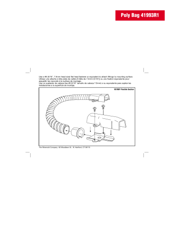 Guide d'installation | Legrand 500 & 700 Series Small Raceway Flexible Section - V5700F Manuel utilisateur | Fixfr