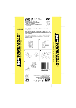 Legrand 500 & 700 Series Small Raceway Extension Adapter - V5751A Manuel utilisateur