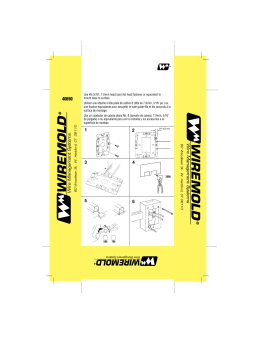 Legrand 500 & 700 Series Small Raceway Device Box Manuel utilisateur