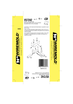 Legrand 500 & 700 Series Small Raceway Utility Box - V57242 Manuel utilisateur