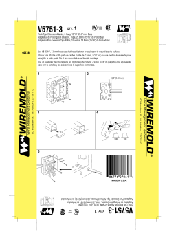 Legrand 500 & 700 Series Small Raceway 3-Gang Flush Extension Adapter - V5751-3 Manuel utilisateur