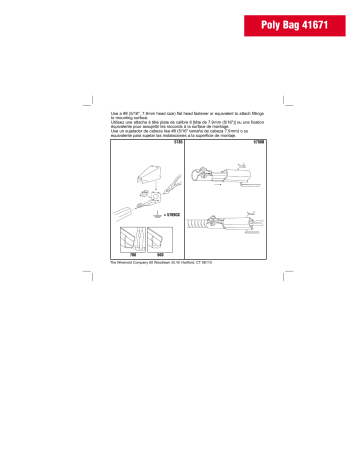 Guide d'installation | Legrand 500 & 700 Series Small Raceway Fittings - 5785, 5709GC, 5790B Manuel utilisateur | Fixfr