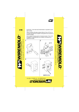 Legrand 2400 Series Small Raceway 1-Gang Device Box Manuel utilisateur