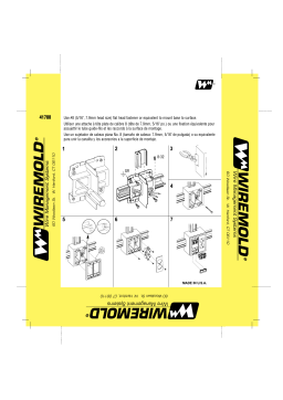 Legrand 2400 Series Small Raceway 2-Gang Device Box Manuel utilisateur