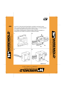 Legrand 2400 Series Small Raceway Over-The-Raceway Box Manuel utilisateur