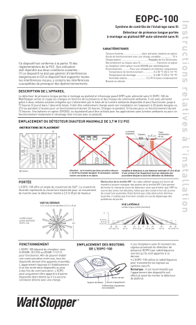 Guide d'installation | Legrand EOPC-100 Manuel utilisateur | Fixfr