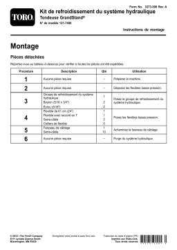 Toro Hydraulic System Cooling Kit, GrandStand Mower Riding Product Manuel utilisateur