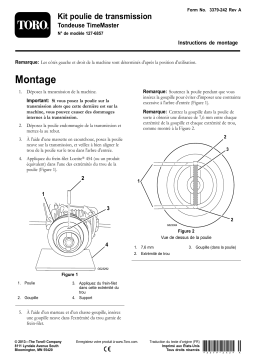 Toro Transmission Pulley Kit, TimeMaster Lawn Mower Walk Behind Mower Manuel utilisateur