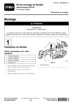 Toro Hose Service Kit, STX-38 Stump Grinder Tree Care Product Manuel utilisateur