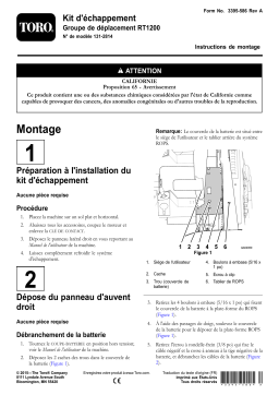 Toro Exhaust Kit, RT1200 Traction Unit Trencher Manuel utilisateur