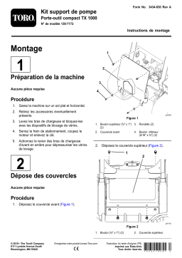 Toro Pump Bracket Kit, TX 1000 Compact Tool Carrier Compact Utility Loader Manuel utilisateur