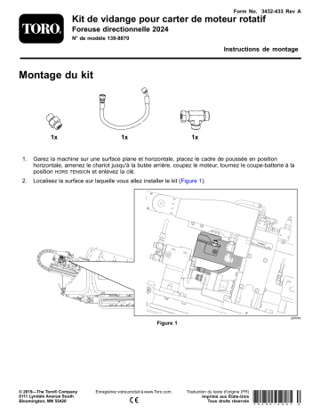 Guide d'installation | Toro Rotary Motor Case Drain Kit, 2024 Directional Drill Utility Equipment Manuel utilisateur | Fixfr