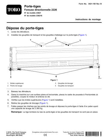 Guide d'installation | Toro Pipe Box, 2226 Directional Drill Utility Equipment Manuel utilisateur | Fixfr