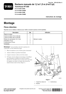Toro 4ft Manual Crumber, RT1200 Trencher Manuel utilisateur