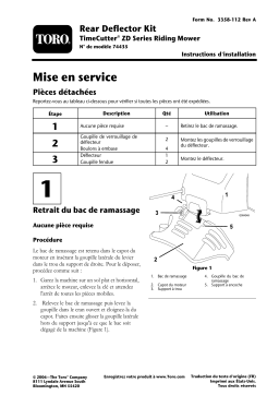 Toro Rear Deflector Kit, TimeCutter ZD Series Riding Mower Attachment Manuel utilisateur
