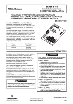 White Rodgers 50A65-5165 Guide d'installation