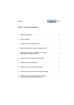 DURKOPP ADLER N291 Guide d'installation