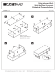 ClosetMaid Coffee/Entertainment Table Guide d'installation