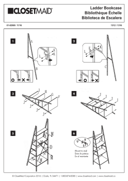 ClosetMaid Ladder Shelf Guide d'installation