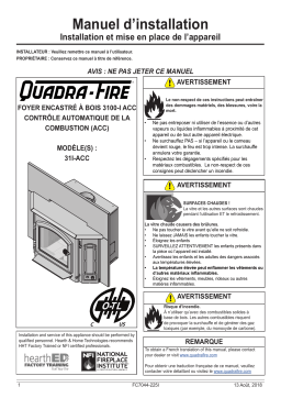 Quadrafire 3100i Wood Insert Guide d'installation