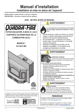 Quadrafire 5100i Wood Insert Guide d'installation