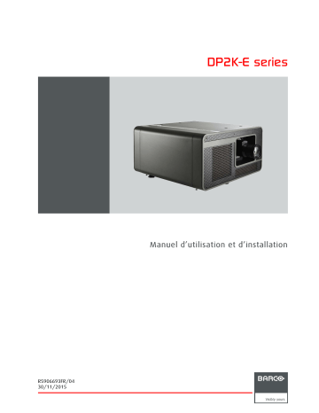 Installation manuel | Barco DP2K-6E Guide d'installation | Fixfr