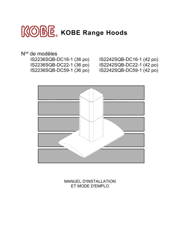 Installation manuel | Kobe IS22 SQB-1 Guide d'installation | Fixfr