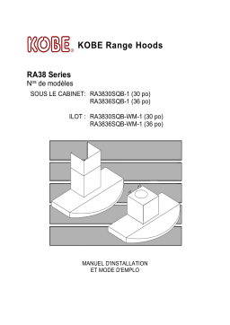 Kobe RA38 SQB-1 Guide d'installation