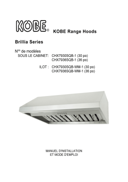 Kobe CHX79 SQB-1 Guide d'installation