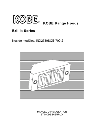 Installation manuel | Kobe INX27 SQB-700-2 Guide d'installation | Fixfr