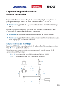 Simrad RF40 Guide d'installation