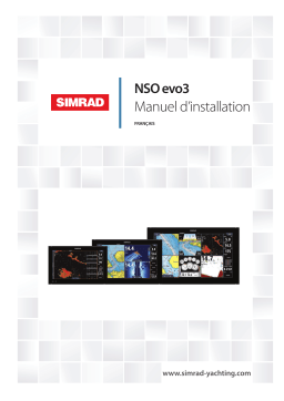 Simrad NSO evo3 Guide d'installation