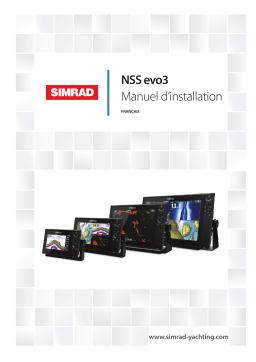 Simrad NSS evo3 Guide d'installation