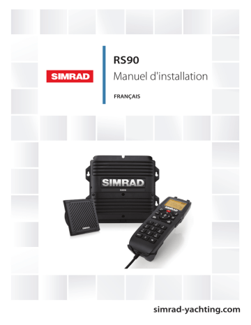 Installation manuel | Simrad RS90 Guide d'installation | Fixfr