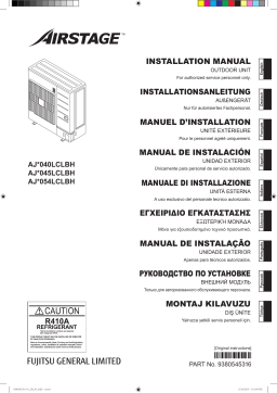 Fujitsu AJH045LCLBH Guide d'installation