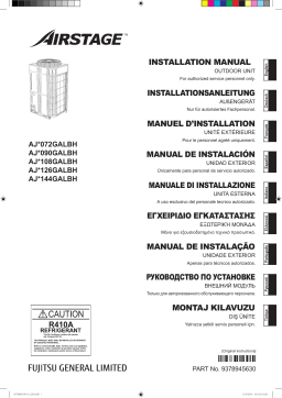 Fujitsu AJH108GALBH Guide d'installation