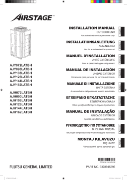 Fujitsu AJY162LATBH Guide d'installation