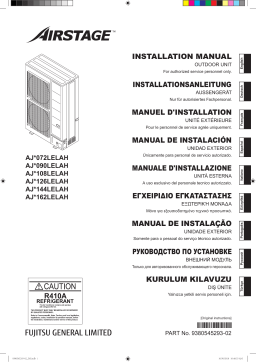 Fujitsu AJH162LELAH Guide d'installation