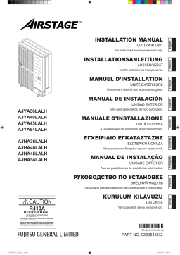 Fujitsu AJYA36LALH Guide d'installation