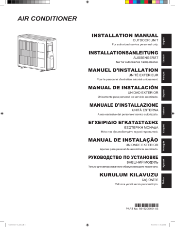 AOHG09KXCA | AOYG09KXCA | AOYG12KXCA | Installation manuel | Fujitsu AOHG12KXCA Guide d'installation | Fixfr