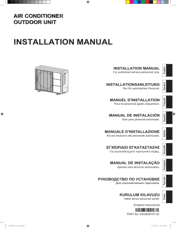 ROG18LBCA | AOYG18LBCA | HOG18LBCA | ROG24LBCA | AOHG24LBCA | AOHG18LBCA | AOYG24LBCA | Installation manuel | Fujitsu HOG24LBCA Guide d'installation | Fixfr