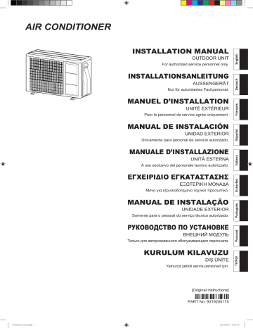 ROG24LBCB | ROG18LBCB | AOHG24LBCB | AOHG18LBCB | AOYG24LBCB | Installation manuel | Fujitsu AOYG18LBCB Guide d'installation | Fixfr