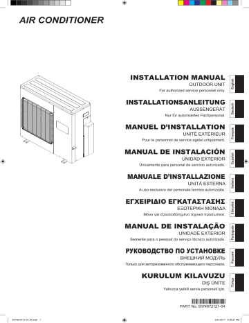 HOG30LAT4 | ROG30LAT4 | AOHG30LAT4 | Installation manuel | Fujitsu AOYG30LAT4 Guide d'installation | Fixfr